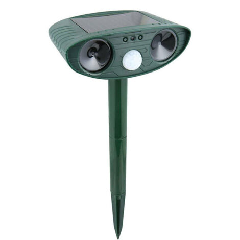 Répulsif Chat Ultrason, Repulsif Chat Solaire,Solaire pour à ultrasons Anti Taupe, Etanche IP44 pour Anti Serpent Solaire,pour Anti Gopher,Serpent,Taupe,cafard