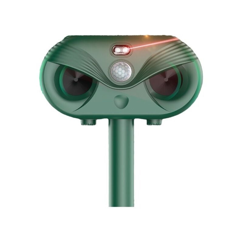 S-giant - Répulsif Chat Ultrason, Solaire Effaroucheur Oiseaux Exterieur, Charge usb, Repulsif pour Animaux à Ultrasons, Rats, Chiens, Oiseaux,