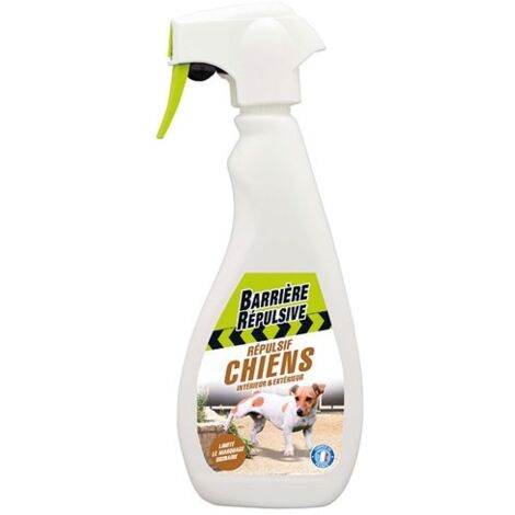 Répulsif chiens intérieur extérieur 500ml – Formulé avec Géraniol et huiles essentielles – Longue durée d'action contre nuisances – Barriere Repulsive - PAE 500 ML