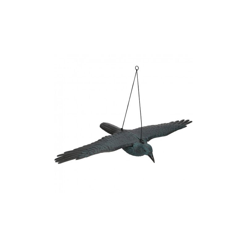 Répulsif d'oiseaux corbeau noir volant de taille 83x45x10cm