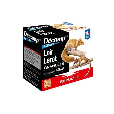 Répulsif loirs et lérots – Lot de 10 sachets de 50 g – Action olfactive pour zones d'habitation – Acide déconaïque 9,9% – Fabre Graines