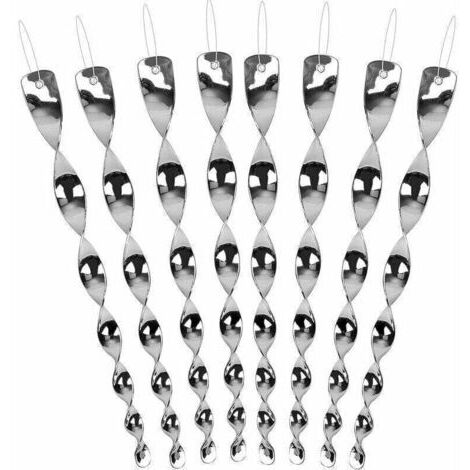 Répulsif Oiseaux - Effaroucheur Oiseaux Spirale - Répulsif Réfléchissants - Spirale Oiseaux - Tiges Spiralées en Plastique - Épouvantail effaroucheur d'oiseaux Moderne pour Potager Ferme Jardin - Phe
