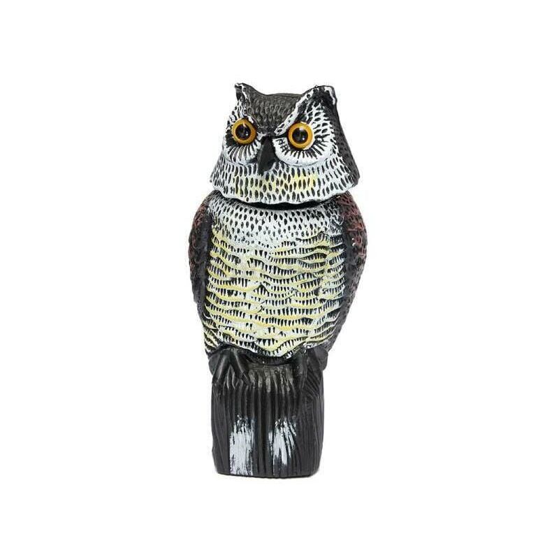 SNQ - Répulsif Pigeon - Effaroucheur d'Oiseaux Forme d'Hibou Réfléchissant Lumineux, Anti-Oiseaux epouvantail- pour éloigner Pigeons Corbeau et Plus
