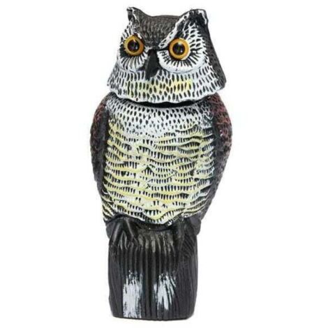 Répulsif Pigeon - Effaroucheur d’Oiseaux Forme d'Hibou Réfléchissant Lumineux, Anti-Oiseaux epouvantail- pour éloigner Pigeons Corbeau et Plus