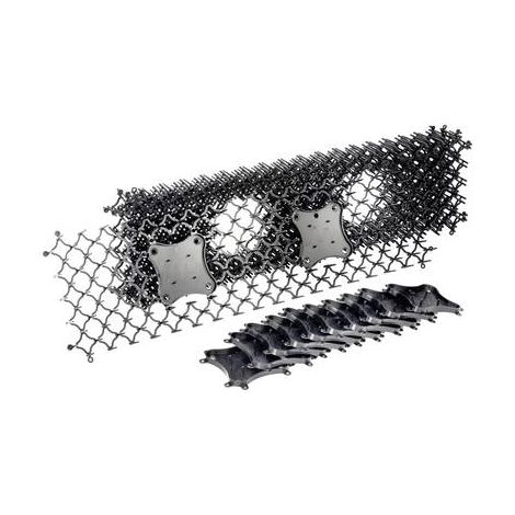 Répulsif pour animaux – Barrière dissuasive en plastique souple – Protection jardin contre chiens, chats, lapins – 6 panneaux 470mm x 145mm – Gardigo - S225812