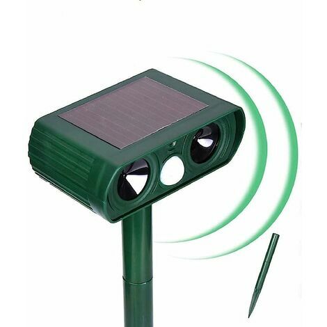 Répulsif Pour Chats UPGRADED Version Batterie Solaire Ultrasons Nuisibles Effrayeur de Chats Renard Dissuasif Pour Chats Jardin Scarificateur D'oiseaux Animal Porte Arrêter Chat Lit,GU.B/bon