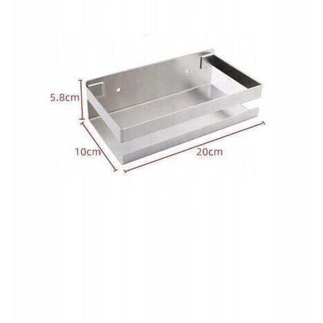 Répulsif pour insectes et animaux Étagère Étagère Douche Étagère Murale Salle de Bain Support Rangement Acier Inoxydable 20cm