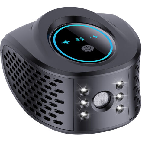 Répulsif Rongeurs Ultrason 4 en 1 25KHz-65KHz 10dB Noir/Blanc pour Intérieur/Extérieur - Couvre 300m²