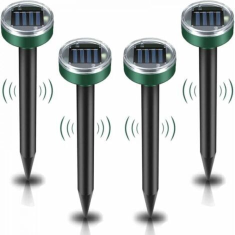Répulsif solaire à ultrasons pour rats, 4 pièces, Anti-rongeur, étanche IP65, répulsif pour rats de jardin