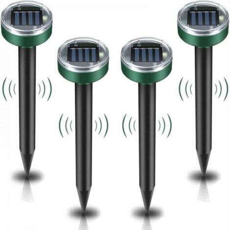 Répulsif solaire à ultrasons pour rats, 4 pièces, Anti-rongeur, étanche IP65, répulsif pour rats de jardin