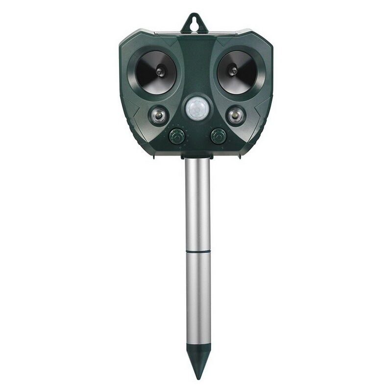 ZVD - Répulsif Solaire Ultrasonique pour Chats et Chiens - Capteur de Mouvement pir, Chargement usb, Anti-Parasitaire