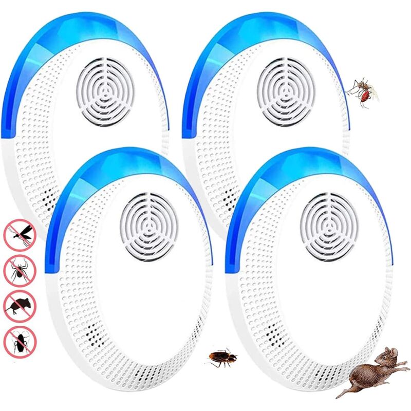 Repulsif Souris, Anti Moustique Ultrason, Ultrason Souris Et Rats Appareil Ultrason Anti Souris, Repousse Les Cafards, Fourmis, Rongeurs - Inoffensif