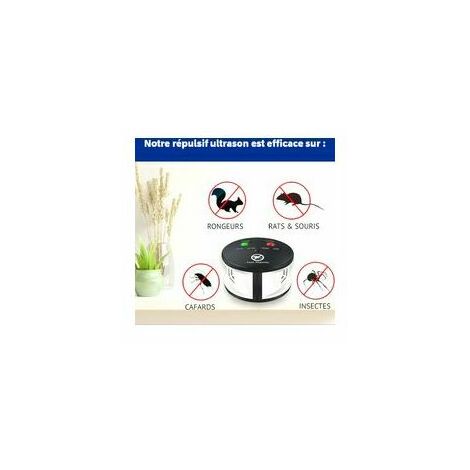 LVEZ Répulsif ultrason 360° anti rats, souris, rongeurs, cafards