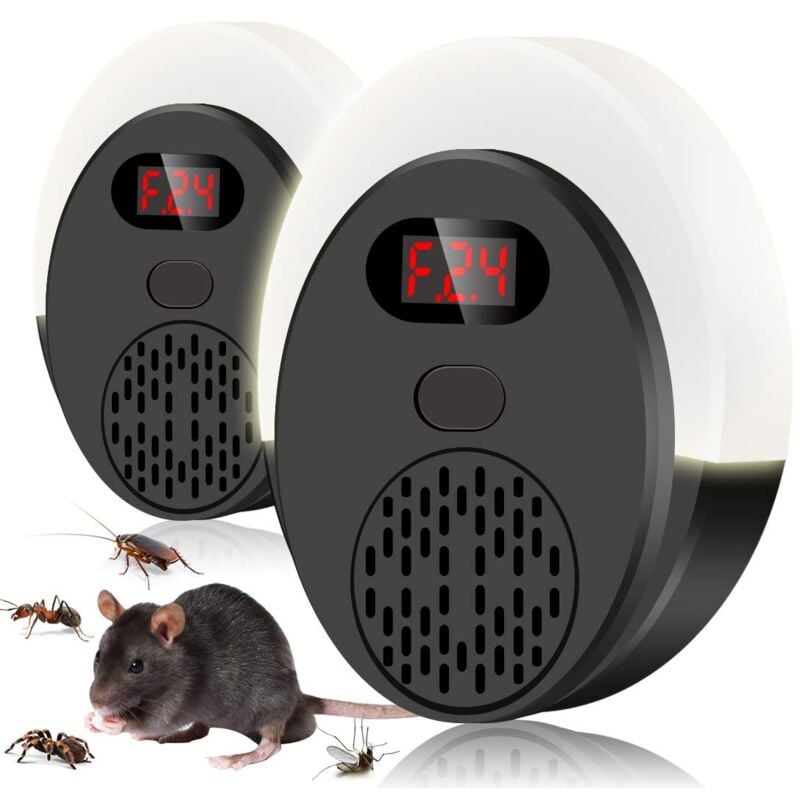 Dpzo - Répulsif Ultrason Anti-Rongeurs et Insectes, 8W avec Lumières Effrayantes