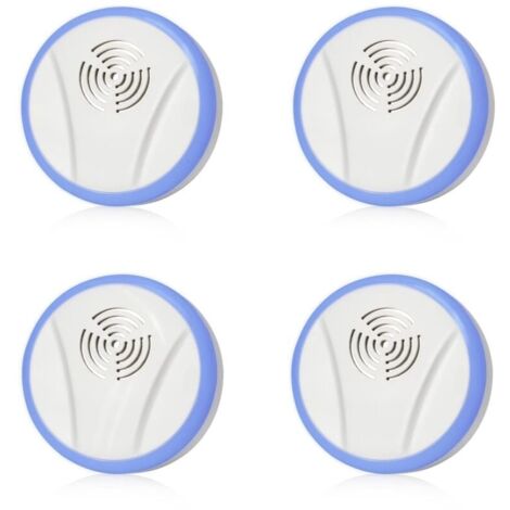 Répulsif Ultrason Moustique Lot De 4,à ultrasons insectifuge électronique et Anti-rongeurs pour Rongeurs Souris Moustique Cafard Araignée Mouche-LIAIKI