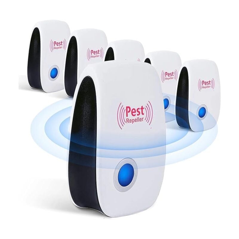 Ouylaf - Répulsif Ultrason Souris et Rat - Prise à Double Fréquences Ultrasonique Puissantes - 6 Appareils Repulsif Ultrasons Anti Rongeur,Fouine et