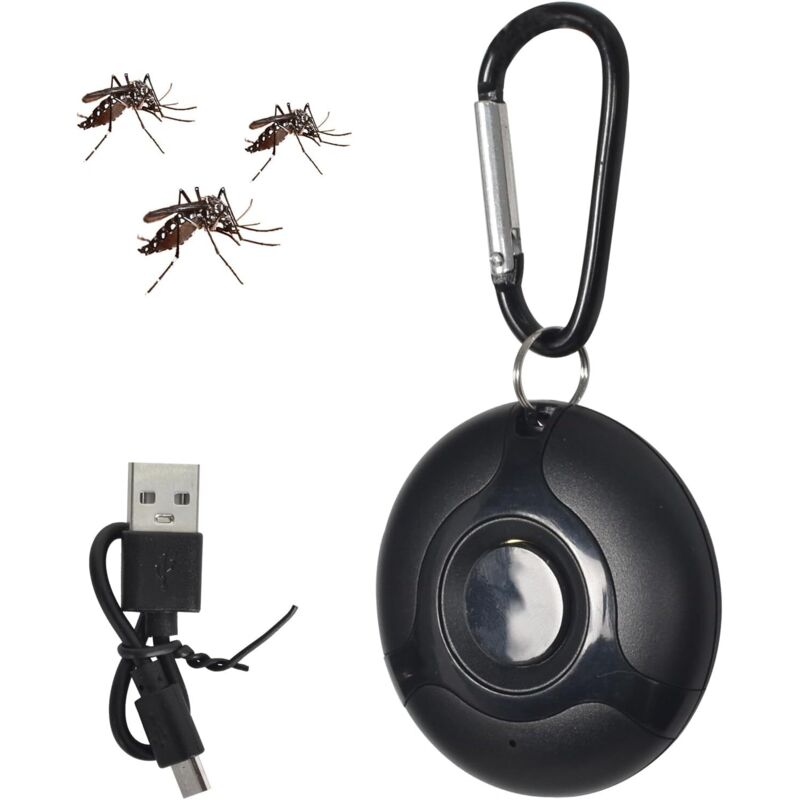 Répulsif Ultrasonique de Moustique, Portable Répulsif Antiparasitaire Extérieur/Intérieur Contre Les Insectes et Les Araignées, Répulsif Efficace