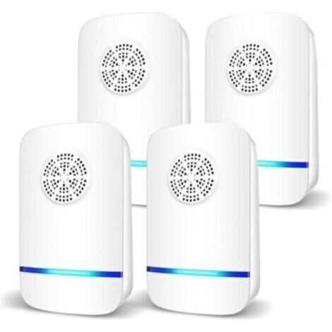 Répulsif Ultrasonique pour Souris 4 Pack,Anti-Rats,Silencieux,Non-Toxique, Efficace Contre Les Souris et Les Rats, sans Radiation Répulsif à Ultrasons Anti Rongeurs