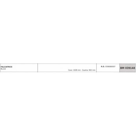 REQUES ET LECOEUR RL115 câble tondeuse 1028 mm gaine 902 mm