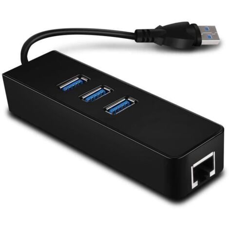Réseau Adaptateur USB 3.0 vers RJ45 Gigabit Ethernet USB Réseau à 1000 Mbps pour PC portable