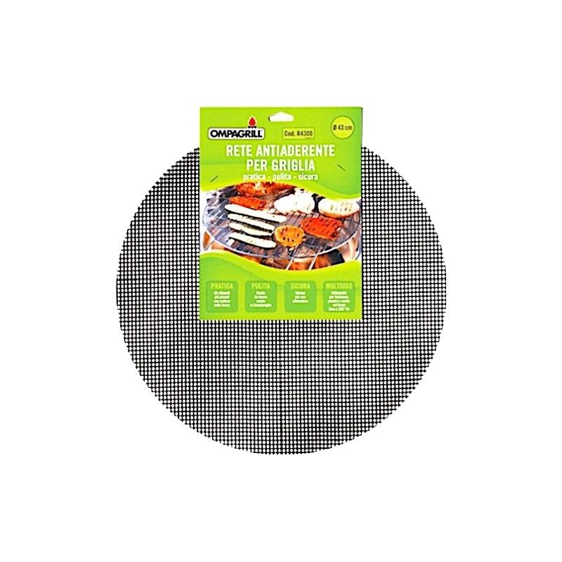 Ompagrill - Réseau anti-adhésif R4300 pour grill, assiette et four