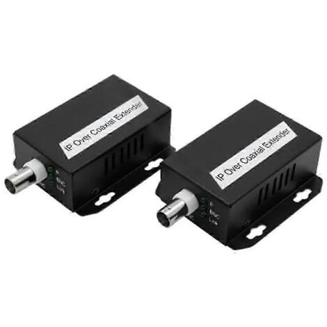 Réseau IP vers émetteur coaxial, prolongateur de signal réseau pour caméra de surveillance, transmission RJ45 vers BNC, EOC