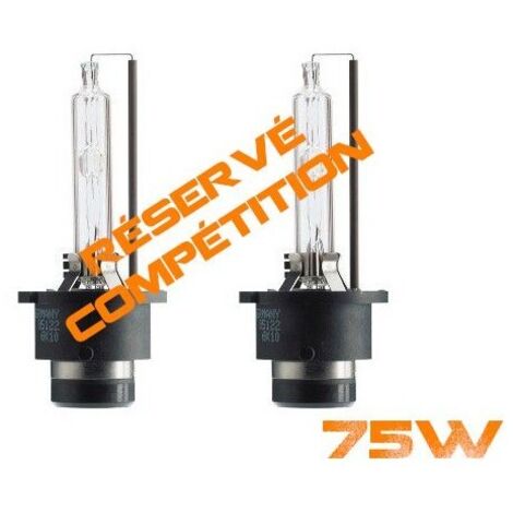 Réservé compétition - 2 x D2S - 4300K - 75W - Ampoules xénon de compétition