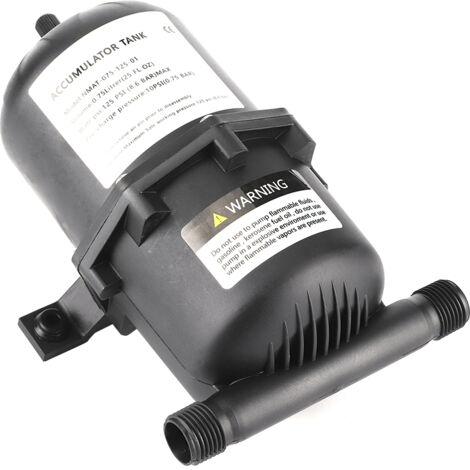 Réservoir à diaphragme 0.75 L 125 PSI pour pompe à eau marine, camping-car, bateau, étanche