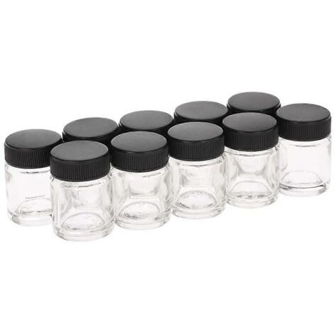 Réservoir d'aérographe pour nail art, flacon en verre, godet de peinture de 22 cc