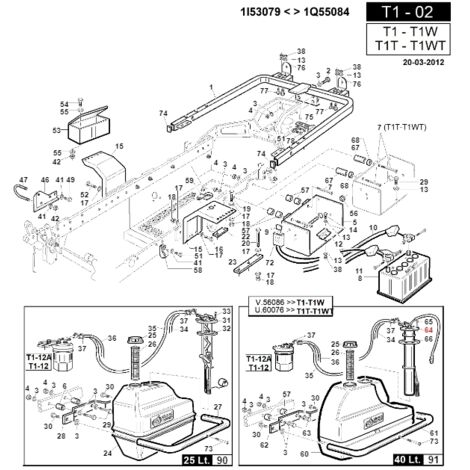 Réservoir de carburant 40 litres ORIGINAL GIANNI FERRARI 00.75.00.0161