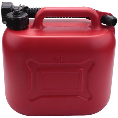 Réservoir de carburant de rechange en plastique de 5 litres pour voiture (essence et gaz) -