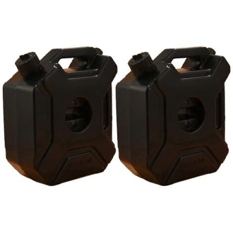 Réservoir de carburant noir de 5 litres pour voiture et moto - Réservoir d'essence de rechange