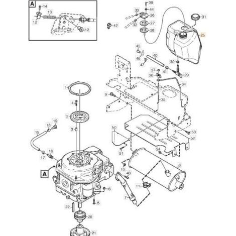 RÉSERVOIR DE CARBURANT ORIGINAL STIGA - 1134-5938-02