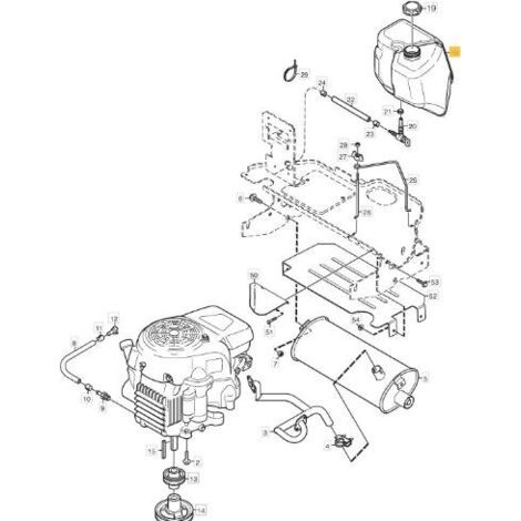RÉSERVOIR DE CARBURANT ORIGINAL STIGA 12 L - 1134-5938-01