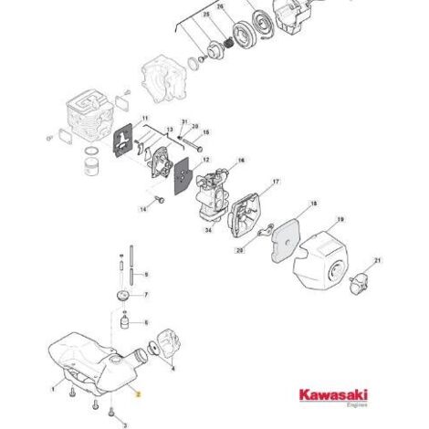 RÉSERVOIR DE CARBURANT ORIGINAL STIGA COMP - 118801891/0