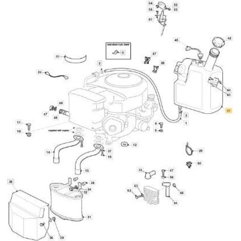 RÉSERVOIR DE CARBURANT THNS 10LT (COL LONG) ORIGINAL STIGA - 325735134/0