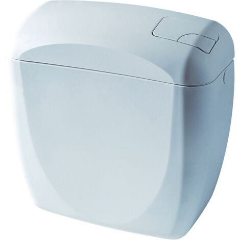Réservoir de chasse d'eau attenant 9L – Commande double volume 3/6L – Dimensions 410x430x150mm – Robinet flotteur silencieux – Anconetti