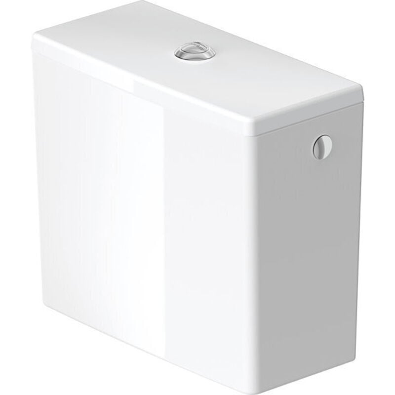 Duravit - me by Starck - Réservoir de chasse d'eau 39x18 cm, avec mécanisme double touche, pour alimentation latérale, blanc 0938000005