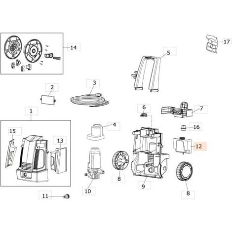 Réservoir de détergent d'origine EMAK CH30290059