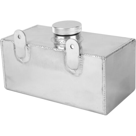 Réservoir de lave-glace en aluminium 2L poli pour intercooler, pièces auto universelles