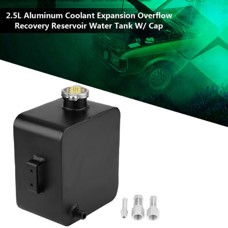 Réservoir de liquide de refroidissement en aluminium 2,5L avec bouchon universel