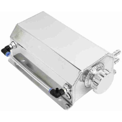 Réservoir de liquide de refroidissement universel en aluminium - Vase d'expansion étanche pour voiture - Compatible Subaru, Mazda, Ford, Mitsubishi
