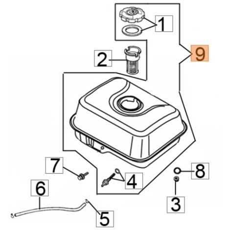 Réservoir de nettoyeur haute pression modèles PWX200C ORIGINAL EMAK L66150627