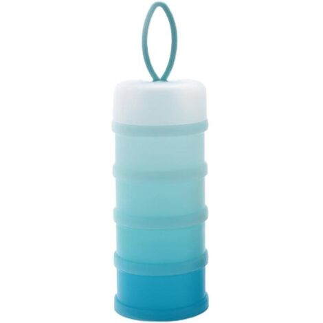 Réservoir de stockage de lait en poudre portable 4 couches pour bébé (bleu)