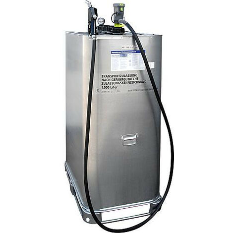 Réservoir de stockage fuel TECALEMIT HDT W40 A-VT 1000 + vanne distributrice inox A2010