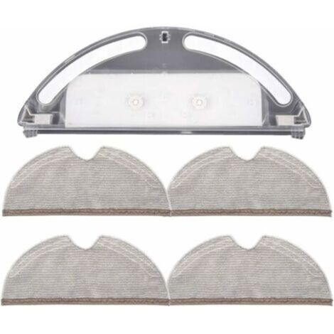 Réservoir d'eau avec 4 chiffons à couverture complète pour aspirateur Xiaomi Roborock S5 S50 S51 S55 S6
