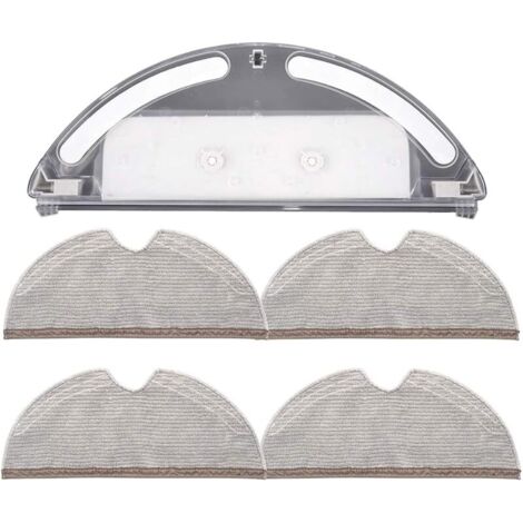 Réservoir d'eau avec 4 serpillères à couverture complète pour aspirateur Xiaomi Roborock S5 S50 S51 S55 S6