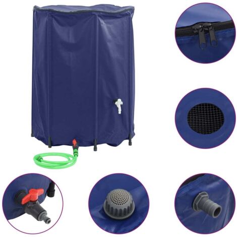 Réservoir d'eau avec robinet pliable 1350 L PVC CFW900512
