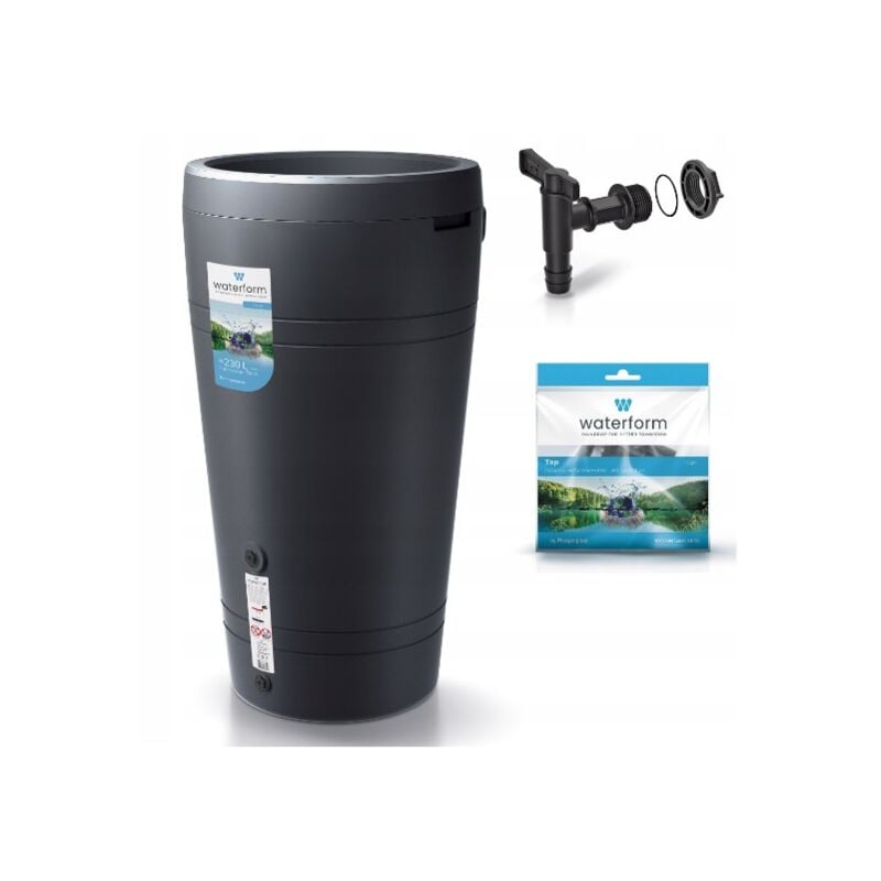 Réservoir d'eau de pluie Tube 230 l 107 x 59 cm