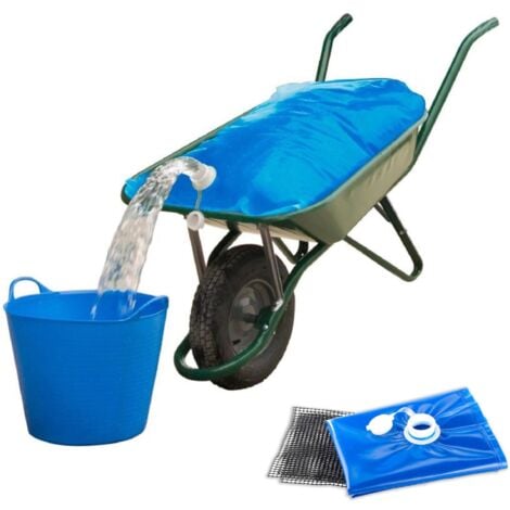 Reservoir d'eau FISHTEC 80L poche à eau - Pliable et antidérapant - Jardinage 100x70 cm Bleu